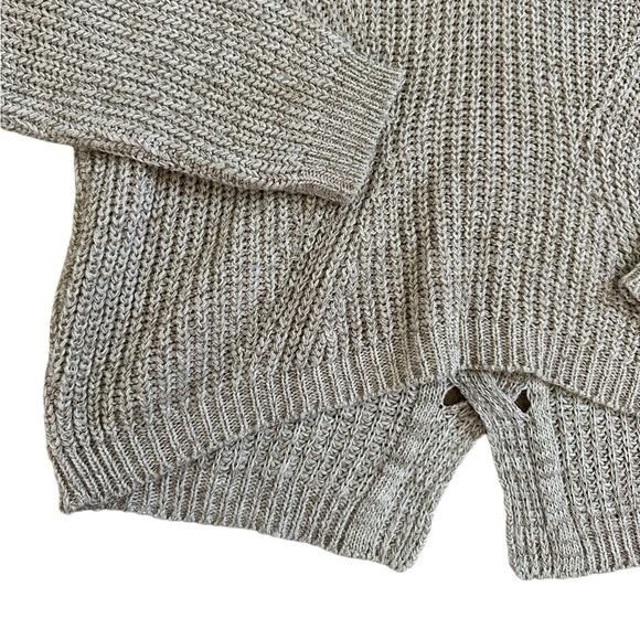 Express Women's Tan Cutout Pullover Sweater XS - Picture 2 of 9